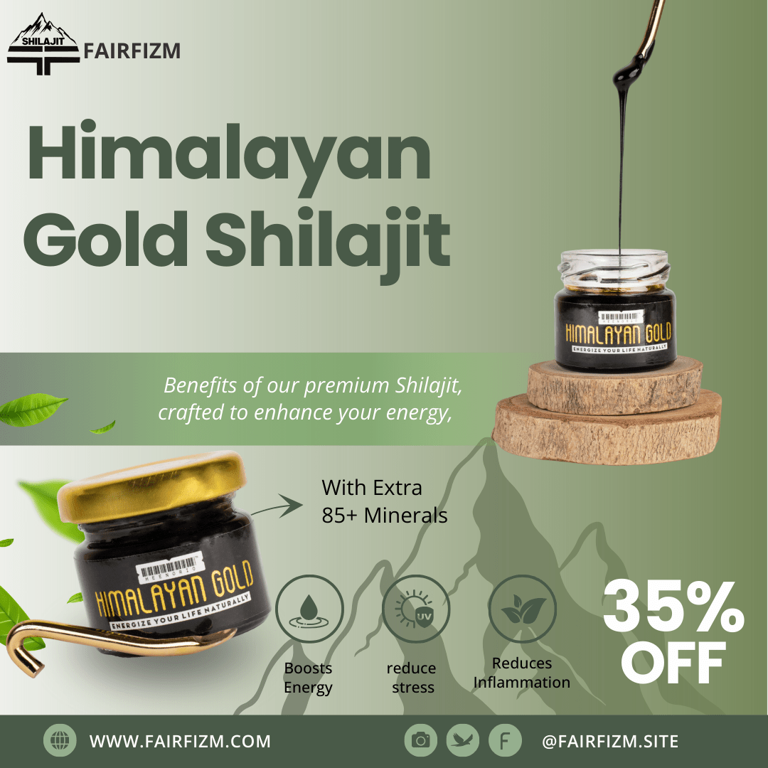 Pure Himalayan Shilajit Resin – Organic Energy & Wellness Enhancer - Fairfizm